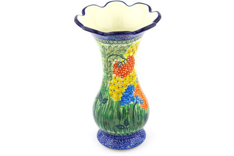 9" Vase Ceramika Artystyczna UNIKAT H9382E