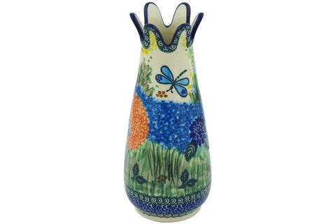 9" Vase Ceramika Artystyczna UNIKAT H9436G