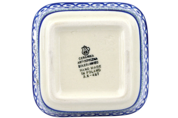 4" Square Bowl Ceramika Artystyczna H0367J