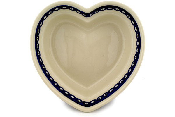 9" Heart Shaped Bowl Zaklady Ceramiczne H0480D
