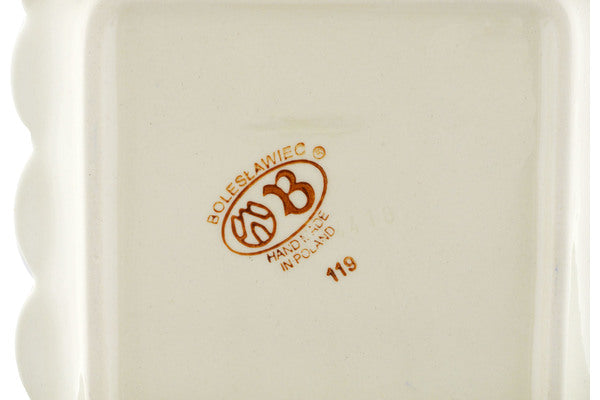 6" Scalloped Platter Zaklady Ceramiczne H0835K