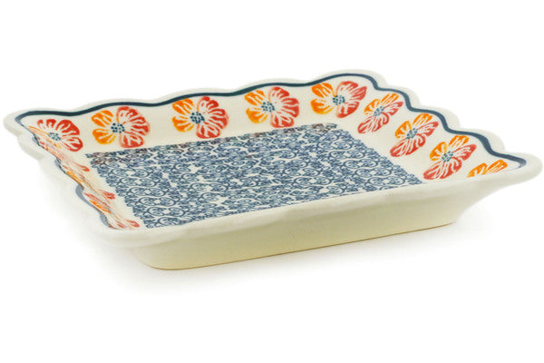 6" Scalloped Platter Zaklady Ceramiczne H0835K