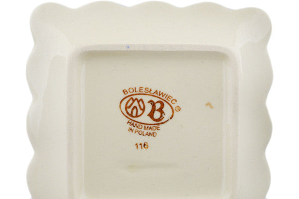 6" Scalloped Platter Zaklady Ceramiczne H0847K