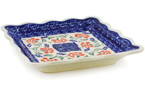 6" Scalloped Platter Zaklady Ceramiczne H0847K