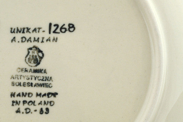 8" Plate Ceramika Artystyczna UNIKAT H1008I