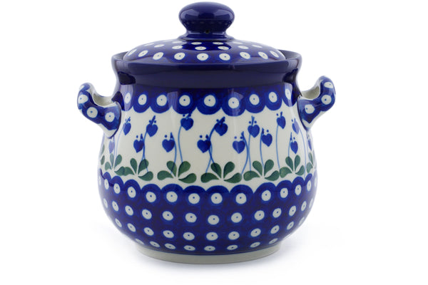 7" Jar with Lid and Handles Ceramika Artystyczna H1048J