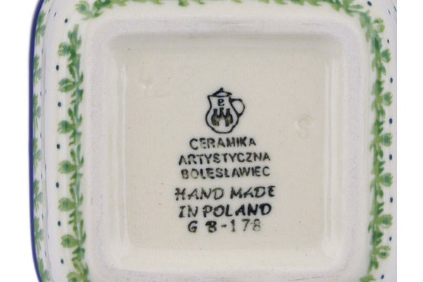 4" Square Bowl Ceramika Artystyczna H1119J