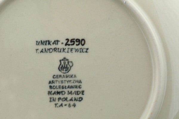 8" Plate Ceramika Artystyczna UNIKAT H1145I