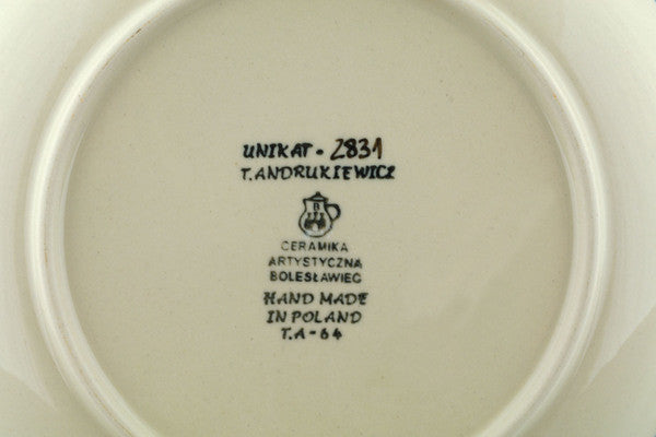 8" Plate Ceramika Artystyczna UNIKAT H1202I