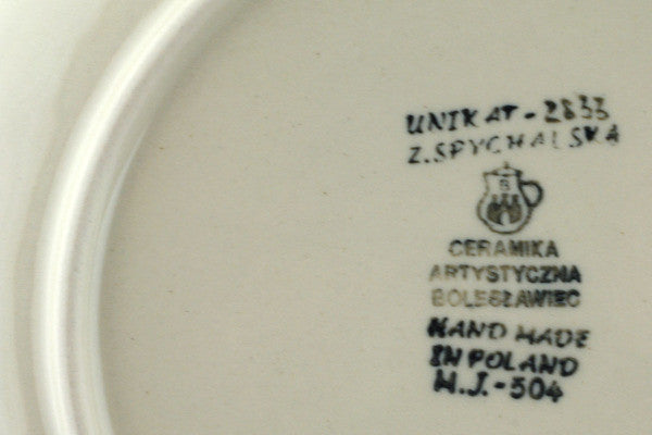 8" Plate Ceramika Artystyczna UNIKAT H1204I