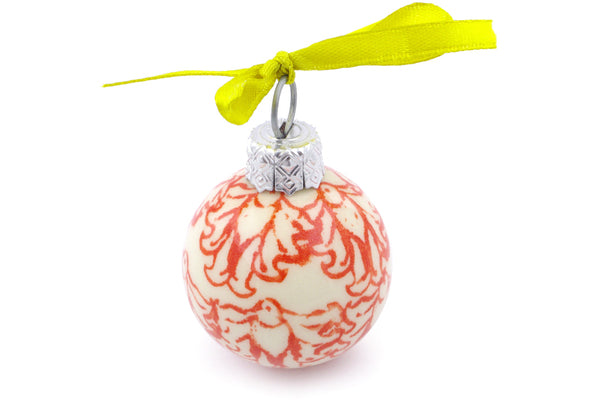 2" Ornament Christmas Ball Zaklady Ceramiczne H1453J