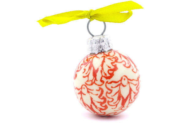2" Ornament Christmas Ball Zaklady Ceramiczne H1453J