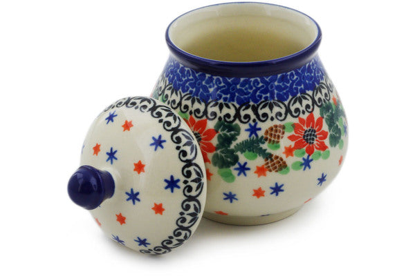 8 oz Sugar Bowl Ceramika Artystyczna UNIKAT H1532K