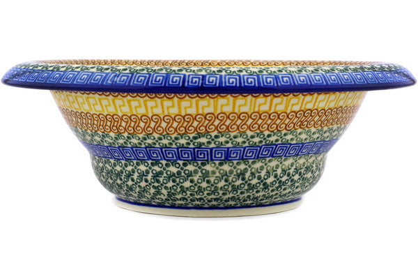 12" Bowl with Rolled Lip Ceramika Artystyczna H1803D