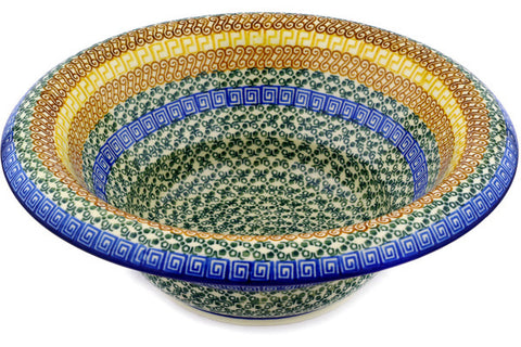 12" Bowl with Rolled Lip Ceramika Artystyczna H1803D