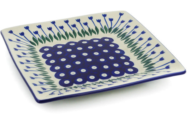 8" Square Plate Ceramika Artystyczna H2129K