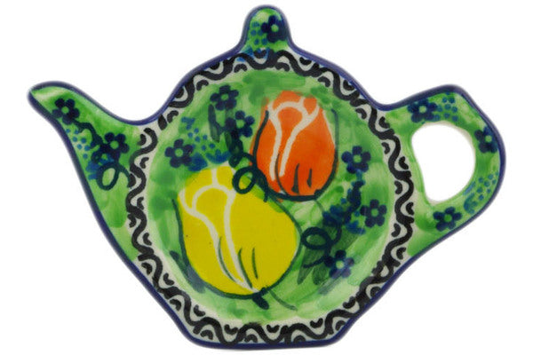 5" Tea Bag or Lemon Plate Ceramika Artystyczna UNIKAT H2193J