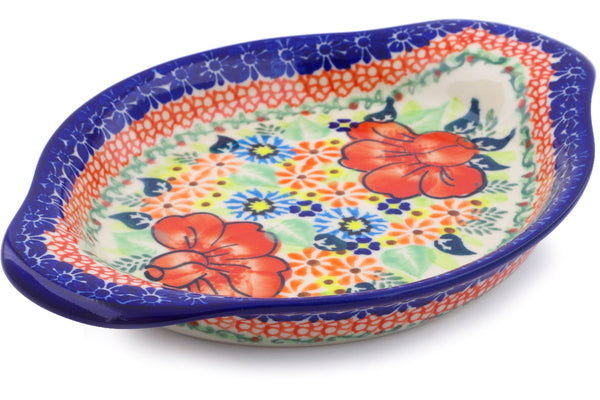 9" Platter with Handles Ceramika Bona UNIKAT H2240J