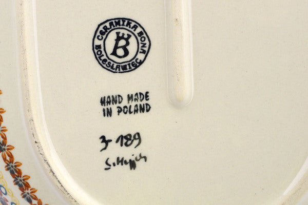 13" Platter Ceramika Bona H2275J