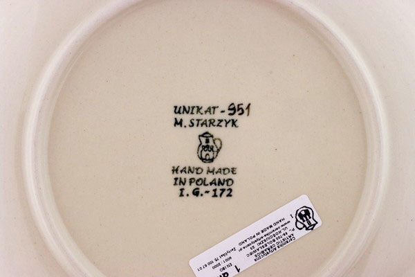 8" Plate Ceramika Artystyczna UNIKAT H2822C