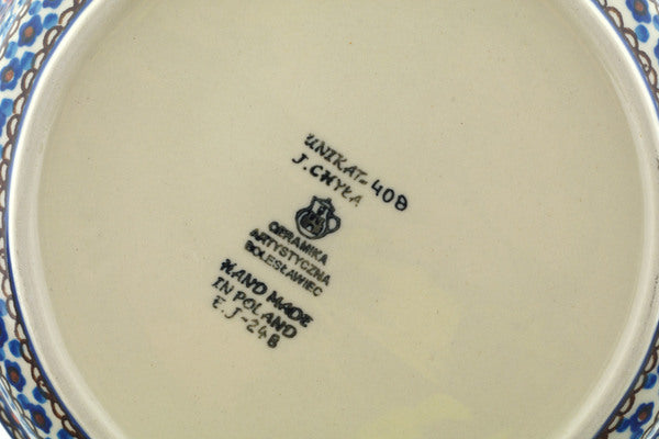 10" Round Baker with Handles Ceramika Artystyczna UNIKAT H2837C