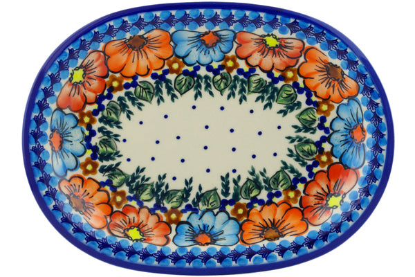 11" Oval Platter Ceramika Bona UNIKAT H3204J