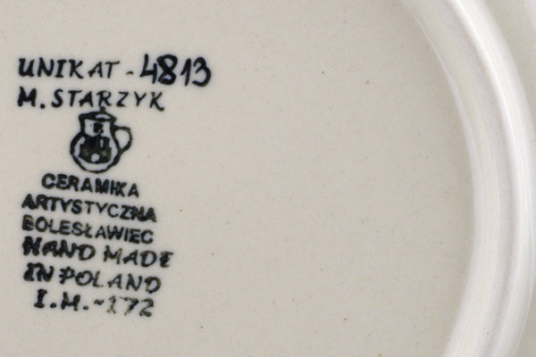 8" Plate Ceramika Artystyczna UNIKAT H3315J