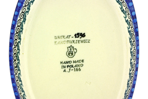 9" Saucer Tray Ceramika Artystyczna UNIKAT H3393G