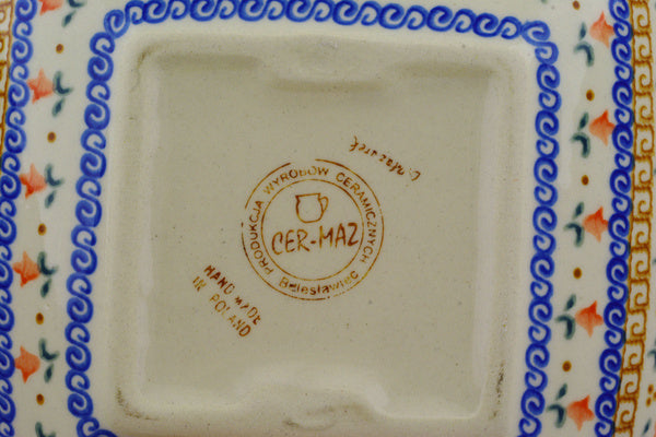 8" Square Bowl Ceramika Bona UNIKAT H3505E