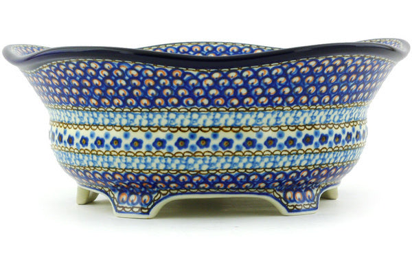10" Scalloped Bowl Ceramika Artystyczna UNIKAT H3552G