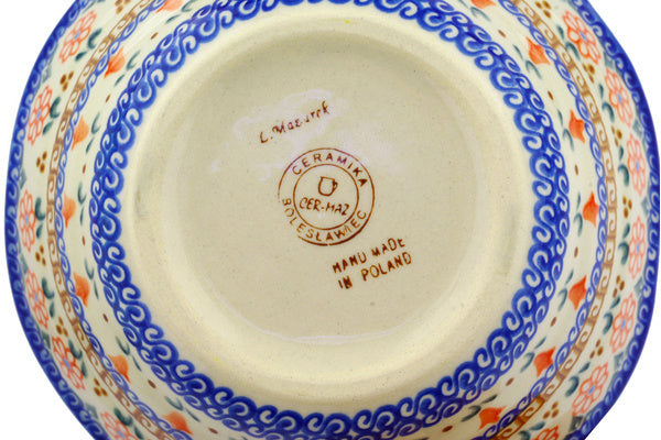 7" Fluted Bowl Ceramika Bona UNIKAT H3596E