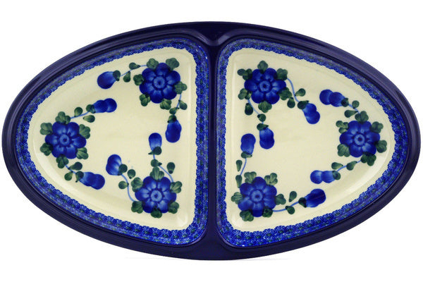 14" Divided Dish Ceramika Artystyczna H3729F