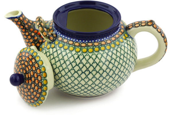 61 oz Tea or Coffee Pot Ceramika Artystyczna UNIKAT H3756G