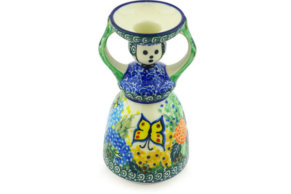6" Candle Holder Ceramika Artystyczna UNIKAT H3855G