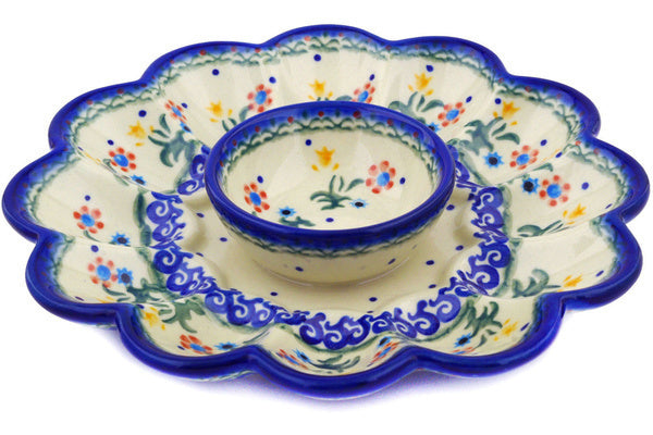 9" Egg Plate Ceramika Bona H3866E
