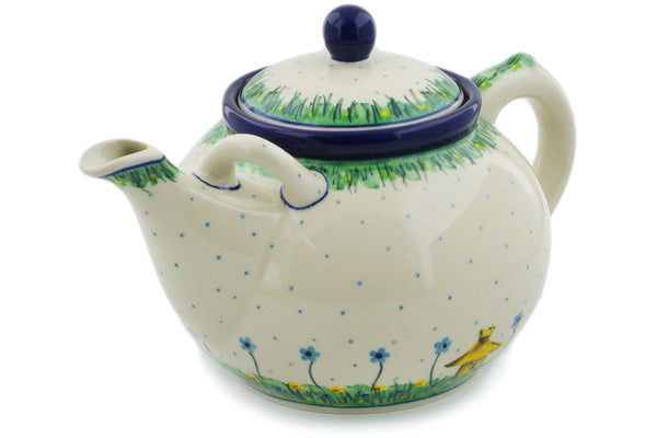 84 oz Tea or Coffee Pot Ceramika Artystyczna UNIKAT H3997K