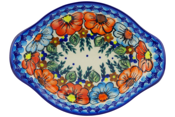 9" Platter with Handles Ceramika Bona UNIKAT H4011J