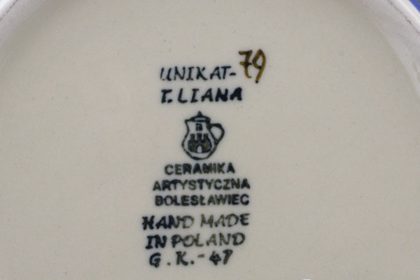 10" Round Baker with Handles Ceramika Artystyczna UNIKAT H4047I