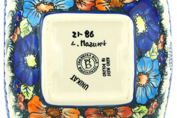 8" Square Bowl Ceramika Bona UNIKAT H4067H