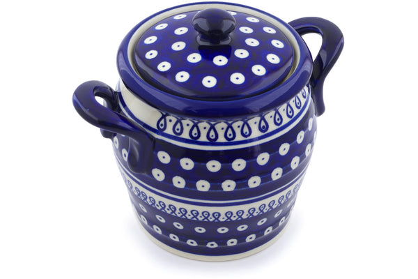 7" Jar with Lid and Handles Zaklady Ceramiczne H4078H