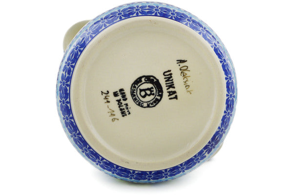 8" Jar with Lid and Handles Ceramika Bona UNIKAT H4090K