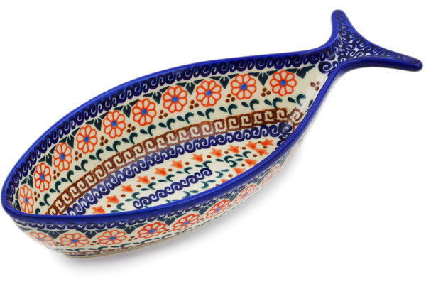 11" Fish Shaped Platter Ceramika Bona H4185K