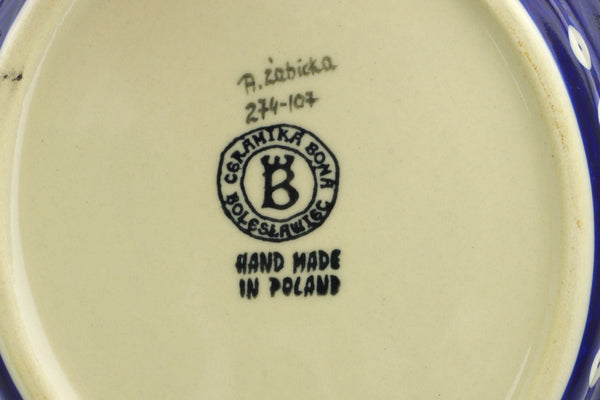 9" Platter with Handles Ceramika Bona H4201J