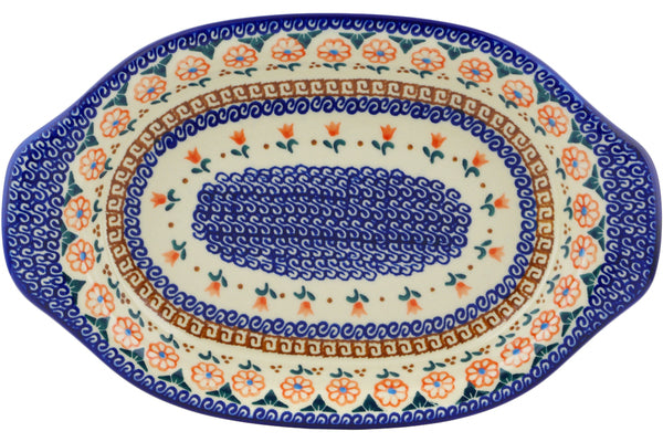 12" Platter with Handles Ceramika Bona H4202J