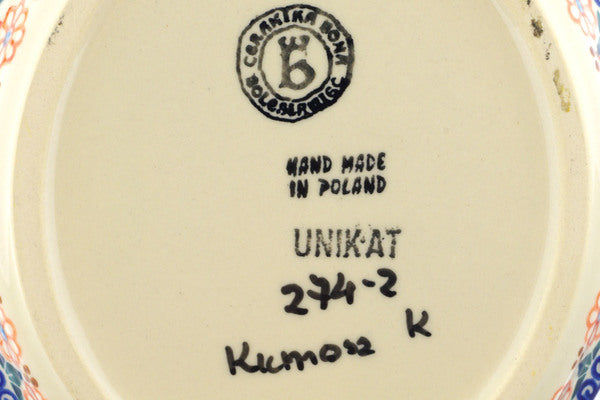 9" Platter with Handles Ceramika Bona H4209J