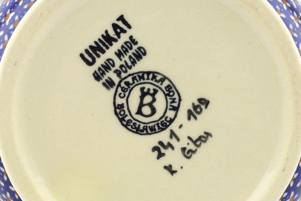 8" Jar with Lid and Handles Ceramika Bona UNIKAT H4232J