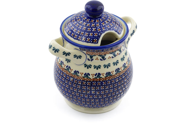 8" Jar with Lid and Handles Ceramika Bona UNIKAT H4232J