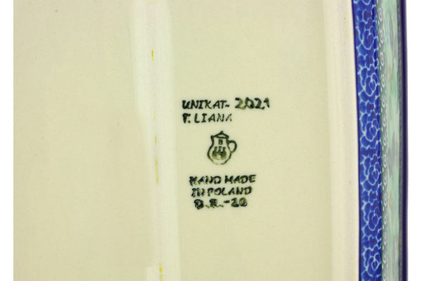 13" Rectangular Baker Ceramika Artystyczna UNIKAT H4406G