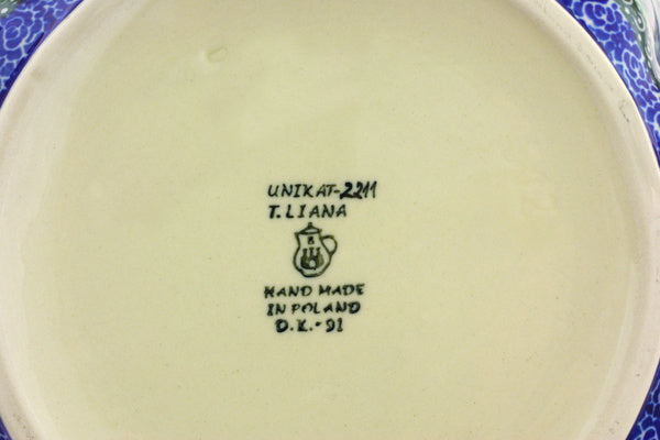 11" Scalloped Fluted Bowl Ceramika Artystyczna UNIKAT H4469G