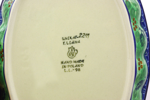 10" Serving Bowl Ceramika Artystyczna UNIKAT H4484G